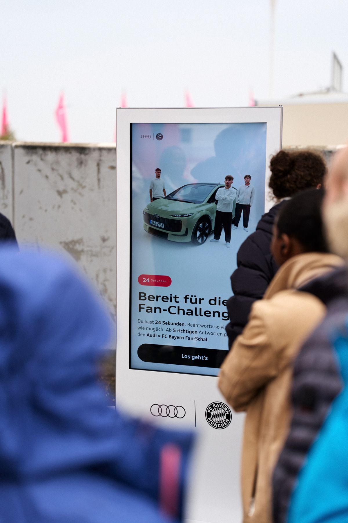 Startscreen der Fan-Challenge