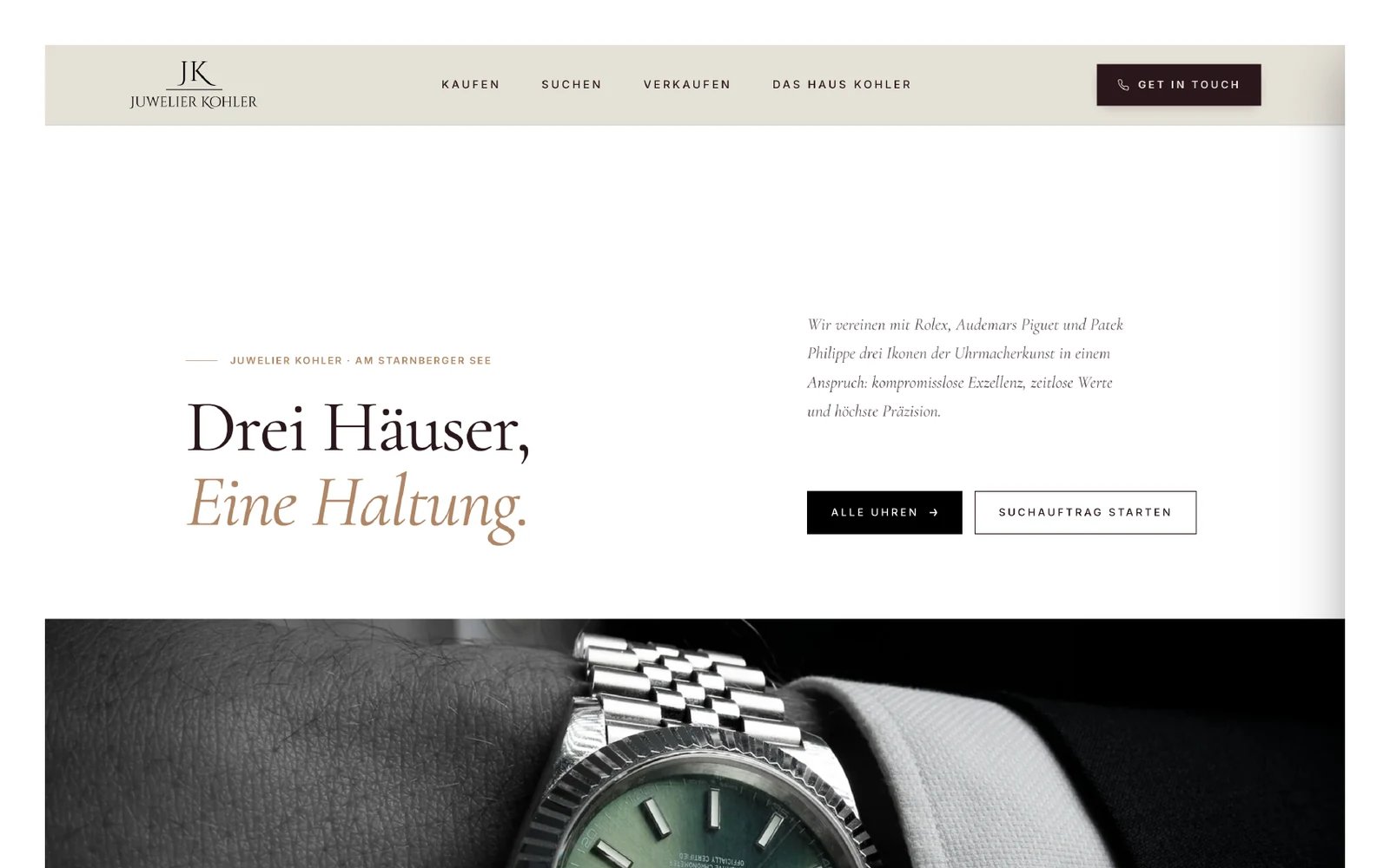 Juwelier Kohler — E-Commerce-Plattform von KL Design